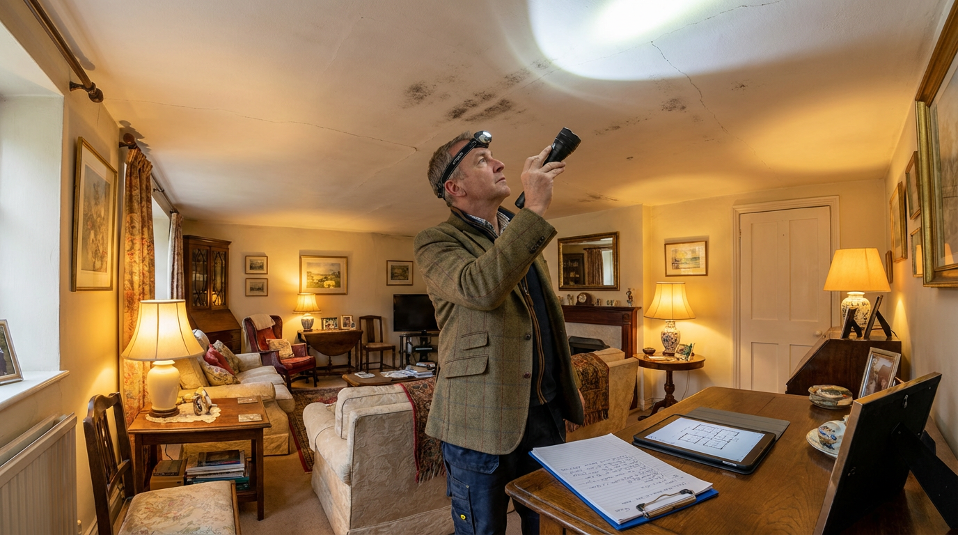 Watford Surveyors surveyor conducting thorough interior property inspection