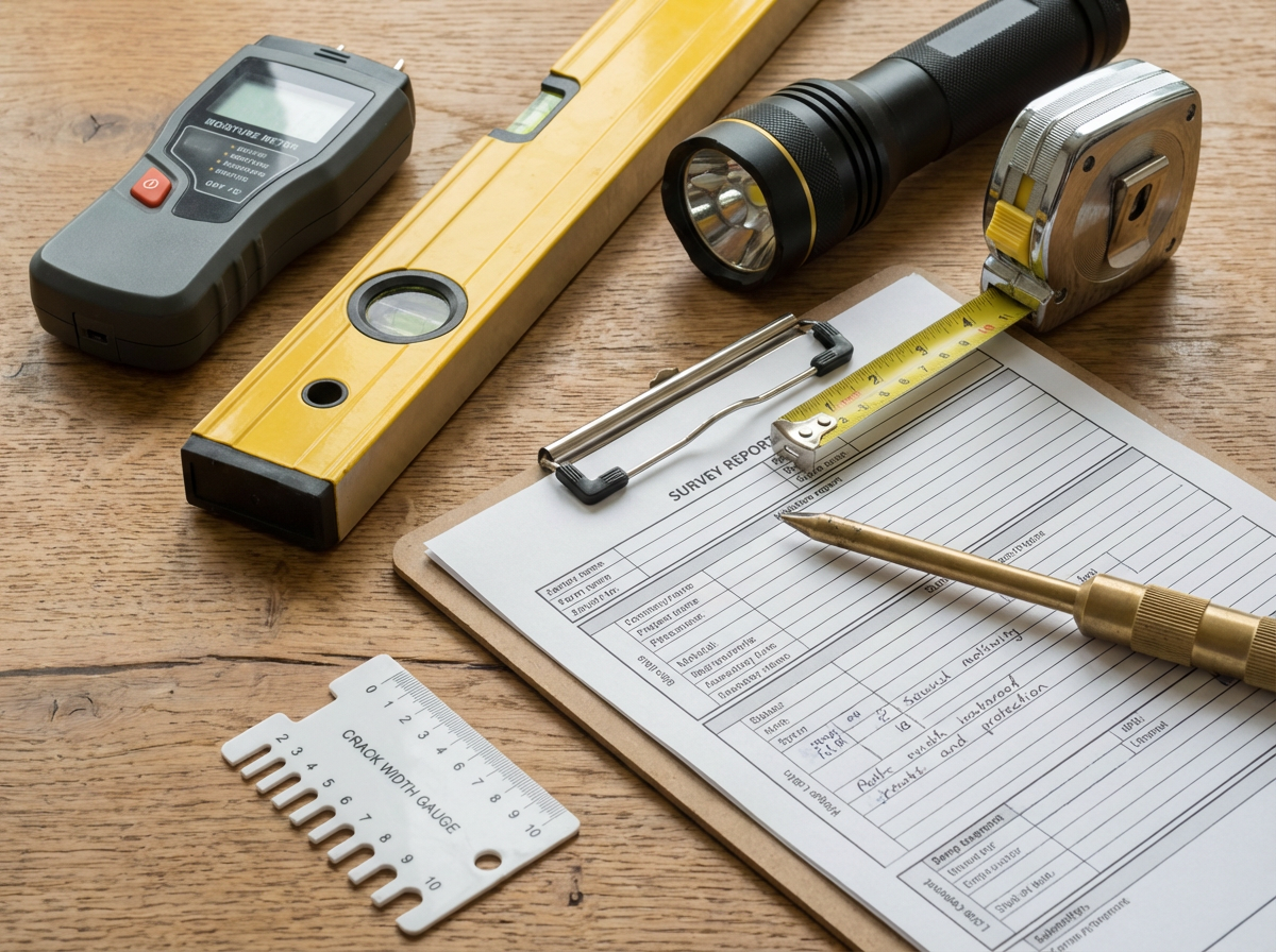Professional surveying tools used by Watford Surveyors surveyors